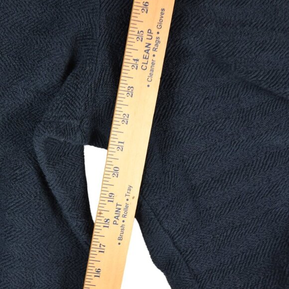 Free People Beach Bloomer Cropped Wide Leg Pants in Terry Cotton Navy Sz S - Picture 7 of 9